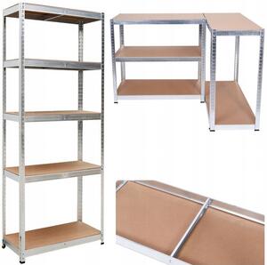 RAFT METALIC ZINCAT FĂRĂ ȘRUBURI 180x90x40 CM, CAPACITATE DE ÎNCĂRCARE 875KG