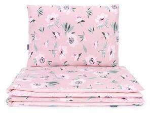 Lenjerie de pat Flori (roz) pentru copii