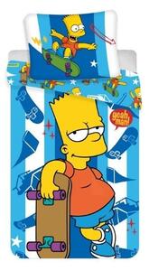 Lenjerie de pat The Simpsons (Bart, skateboard)