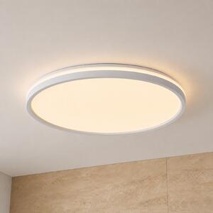 Lindby Plafonieră LED Edmund, alb, Ø 39 cm, CCT, IP44, Alb, Baie, Plastic, Modern