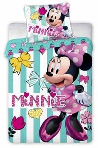Lenjerie de pat Minnie Mouse (turcoaz) pentru copii