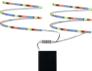 Bandă LED RGB Paulmann Mobil Strip 2x80 cm 2x1,2W, alimentare cu baterii