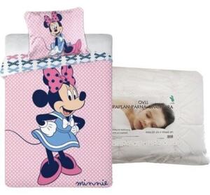 Set lenjerie de pat Minnie Mouse (dots) pentru copii