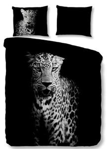 Lenjerie de pat Leopard (neagră)