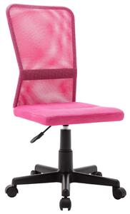 Scaun de birou, roz, 44 x 52 x 100 cm, plasă textilă