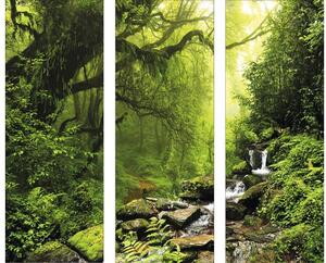 Tablou sticlă Fairy Tale Forest 3 x 30x80 cm