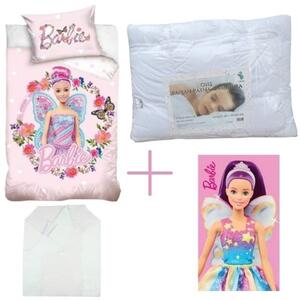 Pachet lenjerie de pat Barbie (fluture) pentru copii
