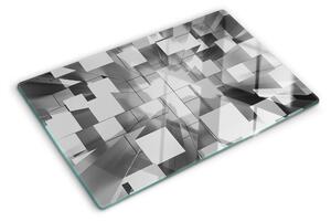 Tocător din sticlă Forme geometrice abstracte