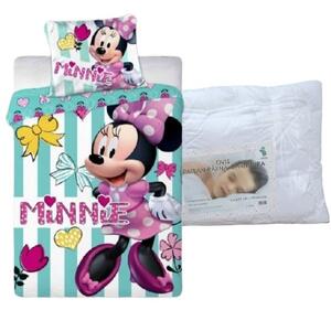 Set lenjerie de pat Minnie Mouse (turcoaz) pentru copii