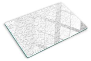 Tocător de bucătărie Model floral cu valuri