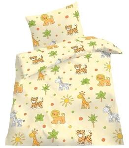 Lenjerie de pat Animale mici (galben) pentru copii