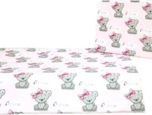 Lenjerie de pat Ursuleț (roz) pentru copii
