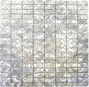 Mozaic aluminiu ALF C101D argintiu 30x30 cm