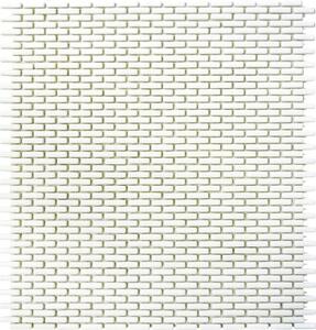 Mozaic sticlă CUBA B27W alb 27,5x29,7 cm
