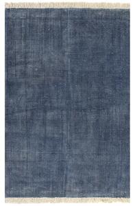 Covor Kilim, albastru, 160 x 230 cm, bumbac