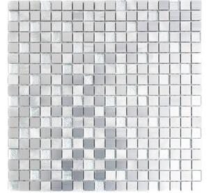 Mozaic aluminiu ALF A309F mix argintiu 30x30 cm