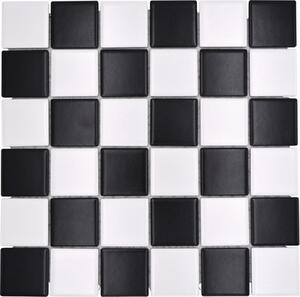 Mozaic ceramic CD 202 negru/alb 30x30 cm