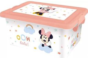 Cutie depozitare jucării cu capac Minnie Mouse 7 l