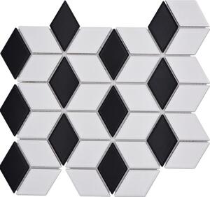 Mozaic ceramic POV 09 negru/alb 26,6x30,5 cm
