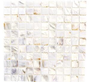 Mozaic scoici SM 2525 alb 30x30 cm