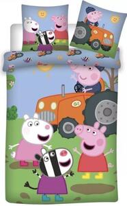 Lenjerie de pat Peppa Pig (Zebra Zoe) pentru copii