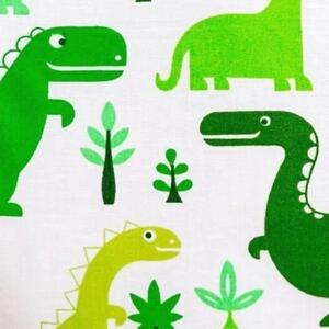 Lenjerie de pat Dinozauri (verde) pentru copii