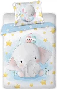 Lenjerie de pat Elefant (stars) pentru copii