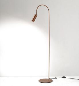 Cremasco Lampadar 7539, lemn brunat, alamă, GU10, Lemn, Camera de zi / sufragerie, Alamă, Modern