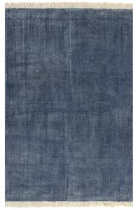 Covor Kilim, albastru, 200 x 290 cm, bumbac