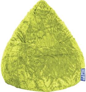 Fotoliu puf beanbag Sitting Point Fluffy XL verde 70x110 cm