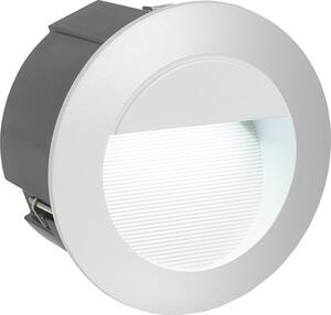 Spot LED încastrat Zimba 2,5W 320 lumeni Ø125 mm IP65, argintiu