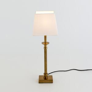 Holländer Lampa de masă PALMARIA, auriu/alb, înălțime 52 cm, metal, E14, Auriu / Alamă, Camera de zi / sufragerie, Aluminiu