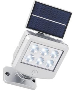 Proiector solar cu LED Lero 150 lumeni 6500K, senzor de mișcare, plastic argintiu, panou integrat