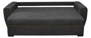 Canapea OSLO extensibila, 3 locuri, cu arcuri si lada depozitare, gri, 230x100x90 cm