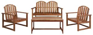 Set mobilier de grădină, 4 piese, lemn masiv de acacia