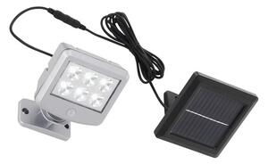 Proiector solar cu LED Lero 150 lumeni 6500K, senzor de mișcare, plastic argintiu, panou cu cablu de alimentare