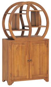 Dulap cu raft Yin Yang, 70 x 30 x 130 cm, lemn masiv de tec