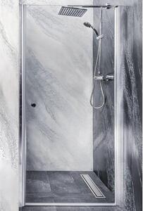 Ușă batantă Sanotechnik Sanoflex 65-67x195 cm, sticlă transparentă anticalcar, profil crom