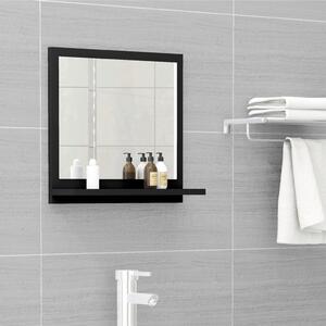 Oglindă de baie, negru, 40 x 10,5 x 37 cm, PAL