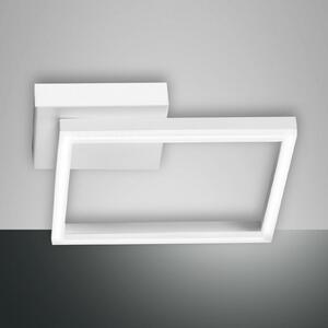 Fabas Luce Plafonieră LED Bard, 27x27cm, alb, reglabil, Alb, Camera de zi / sufragerie, Metal, Modern