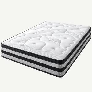 Saltea ortopedica hibrida premium cu arcuri individuale, memory foam c