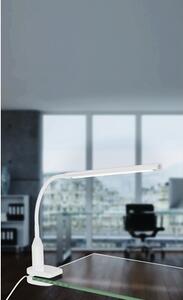 Lampă de birou cu LED integrat Laroa 4,5W 550 lumeni, albă, cu clemă de fixare