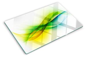 Tocător de bucătărie Valuri de culoare abstracte