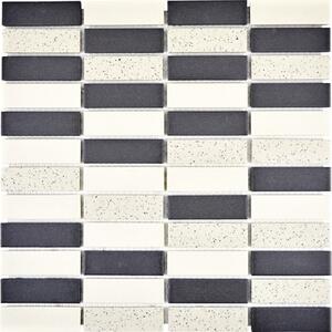 Mozaic ceramic CU ST210 crem-negru 30x30 cm