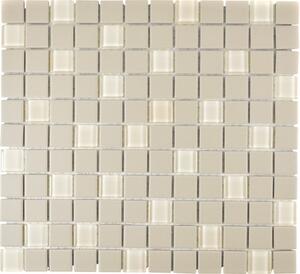 Mozaic piscină ceramic CU G80 bej mat neglazurat 32,7x30,2 cm