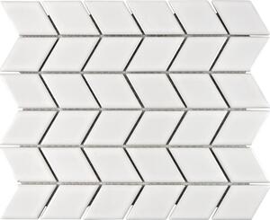 Mozaic ceramic DS W02W alb lucios 26,6x30,75 cm
