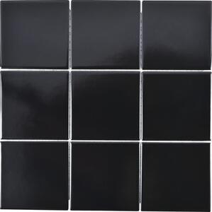 Mozaic ceramic CQ 125 negru mat 30x30 cm