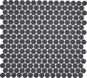 Mozaic ceramic CU K289 negru mat neglazurat 31,5x29,4 cm
