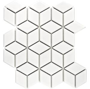 Mozaic ceramic POV 02 alb lucios 26,6x30,5 cm
