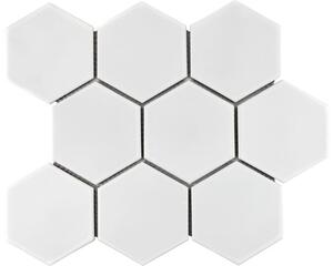 Mozaic piscină ceramic HX 105 alb mat 25,6x29,55 cm